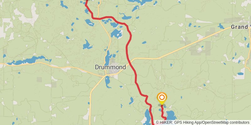 North Country Trail - Wisconsin stage 9 Map