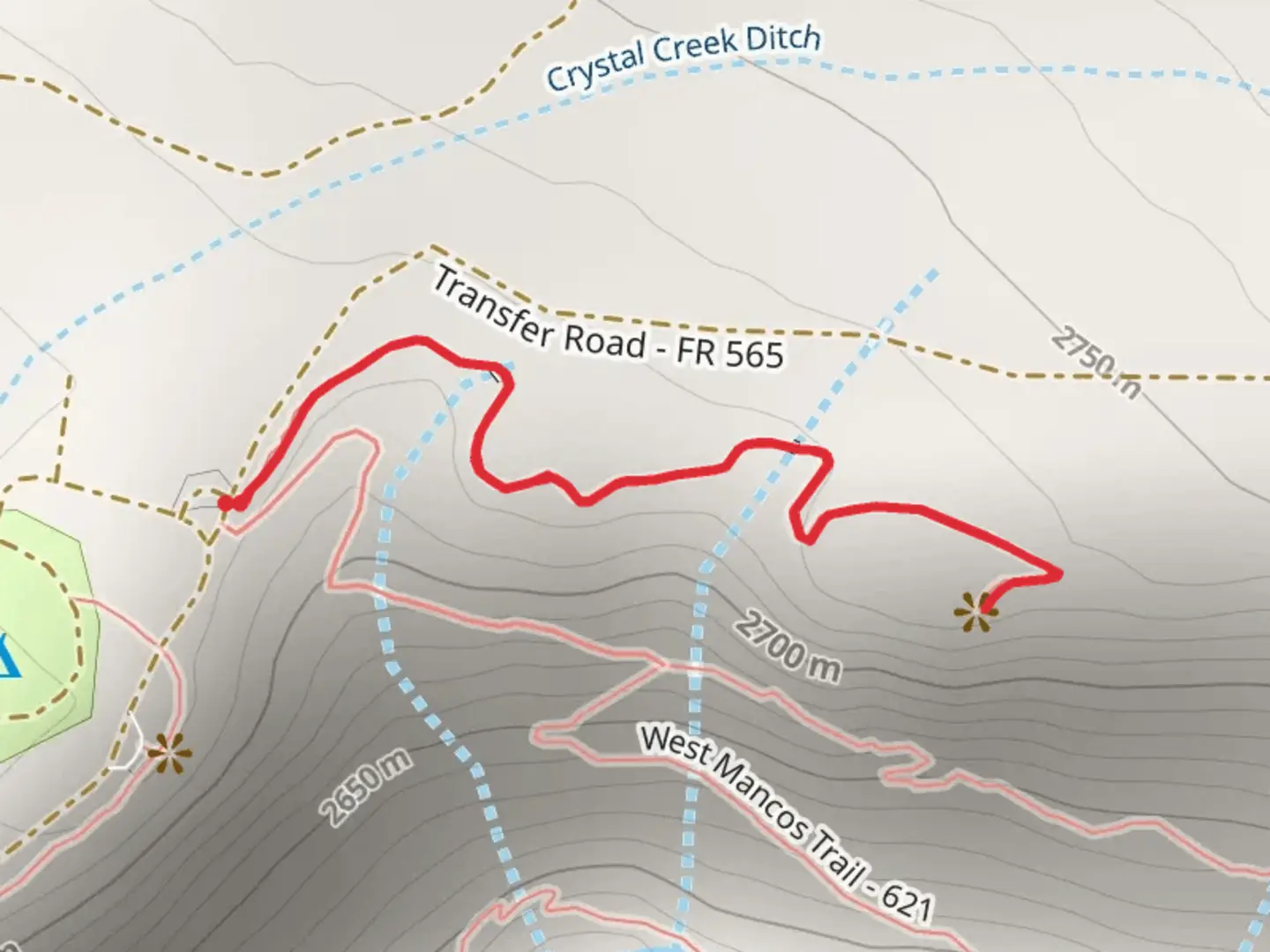 An image depicting the trail Big Al Trail and its surrounding area.