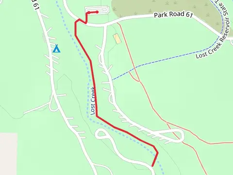 Walk along Lost Creek