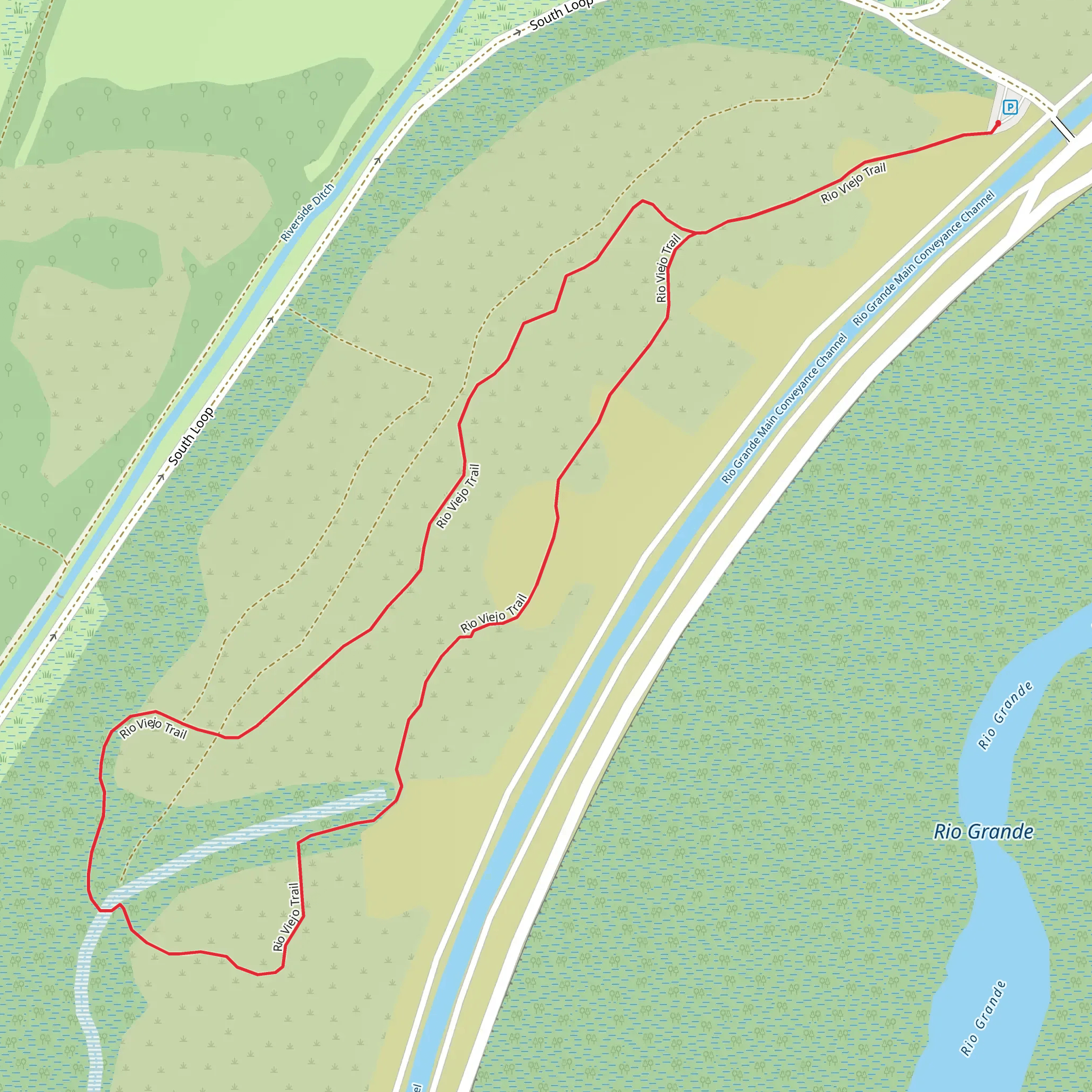 Rio Viejo Loop Trail mobile static map