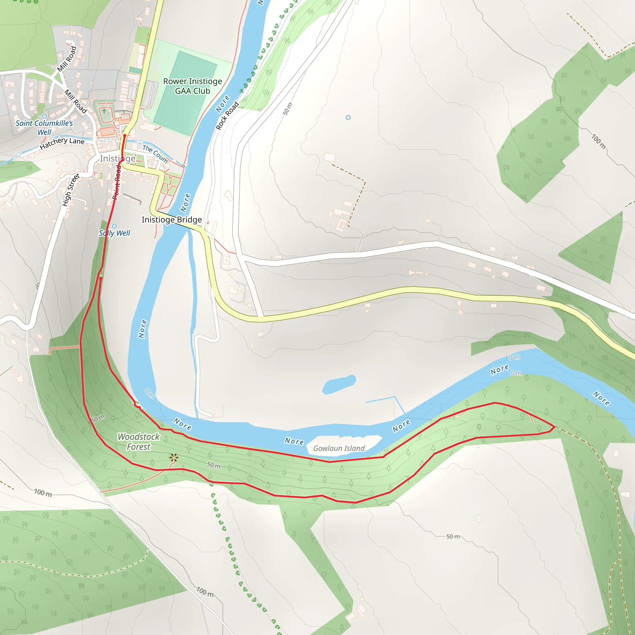 Woodstock - Ladies Loop Walk mobile static map