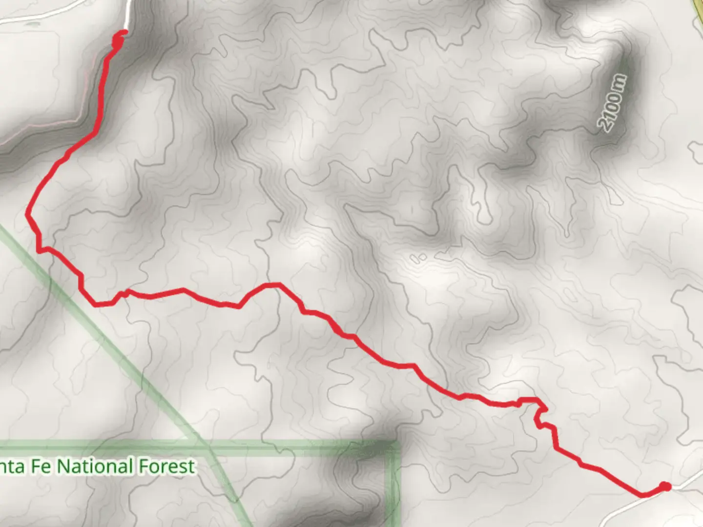 An image depicting the trail CDT alt Ghost Ranch and its surrounding area.