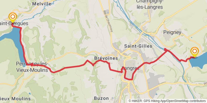 Via Francigena - France stage 37 Map