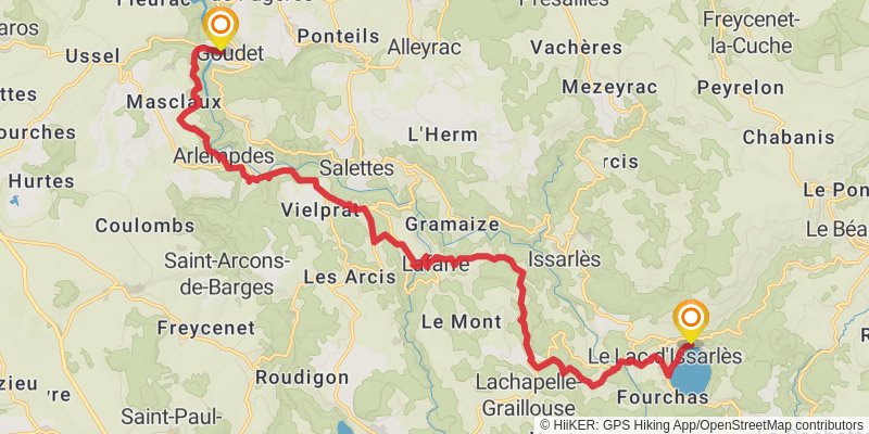 GR 3 - Vallee De La Loire stage 2 Map