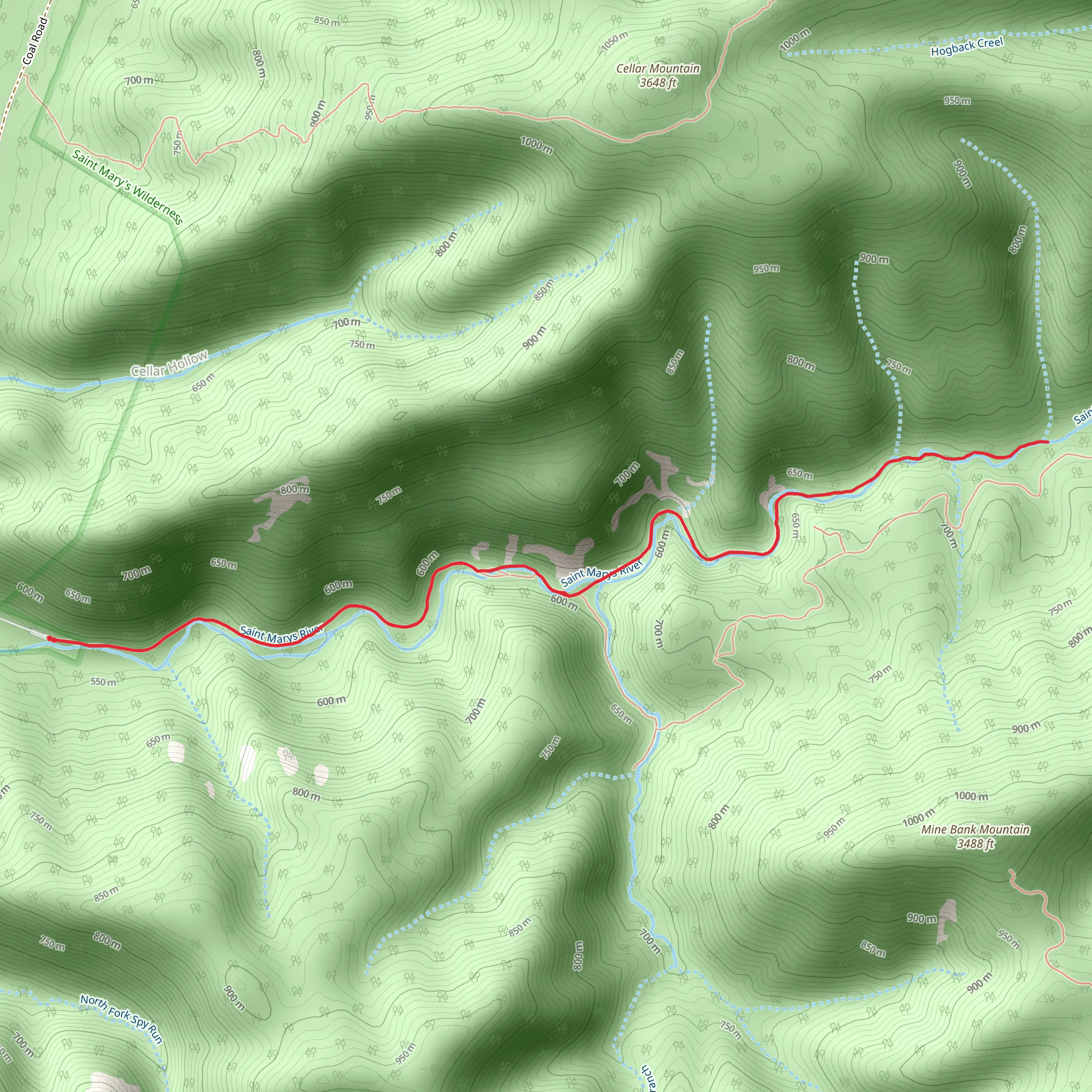 Saint Marys River mobile static map