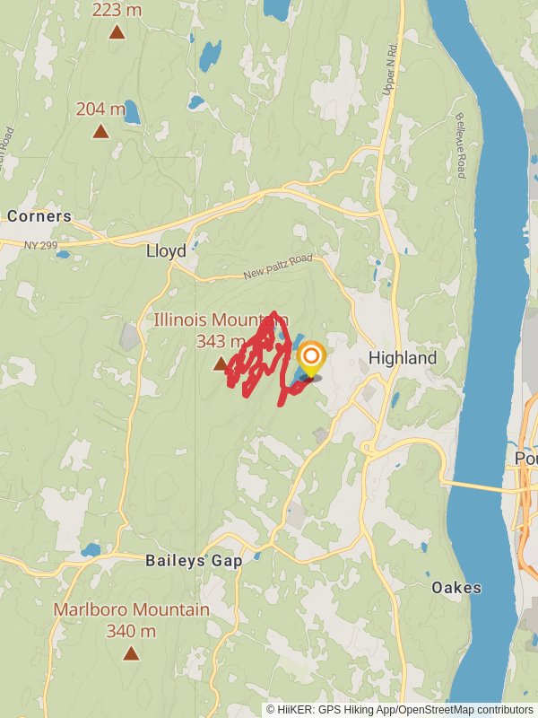 Betean Park Loop Trail mobile static map