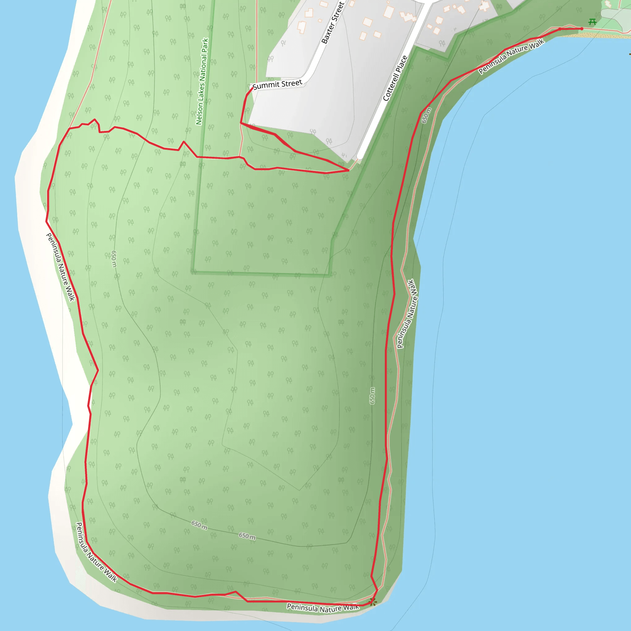 Lake Rotoiti - Kerr Bay - Brunner Peninsula Nature Walk mobile static map