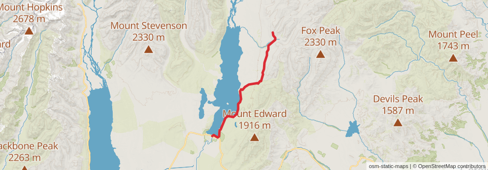 Te Araroa Trail stage 144 Map