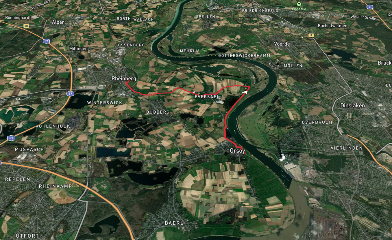 Orsoy to Rheinberg Walk