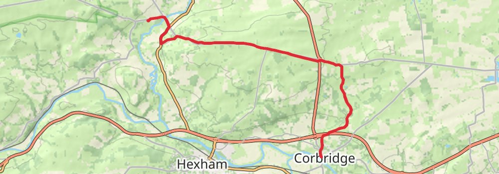 Hadrian’s Wall Path (East to West) 9-Day Moderate Tour (Hillwalk Tours) stage 3 Map