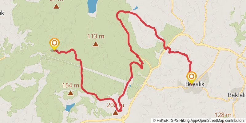 Sultans Trail stage 126 Map