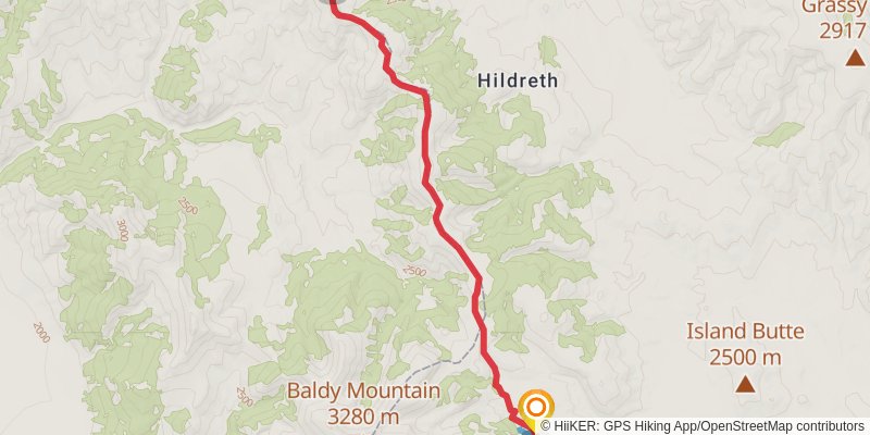 Continental Divide Trail - Montana And Idaho stage 19 Map
