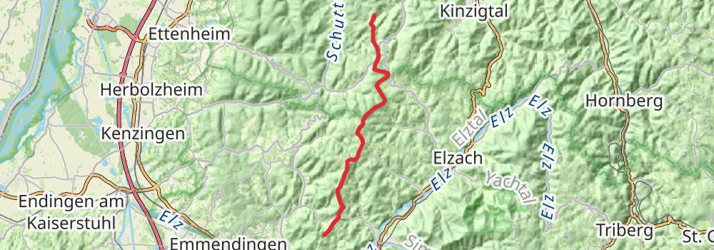 Kandel-Höhenweg stage 4 Map