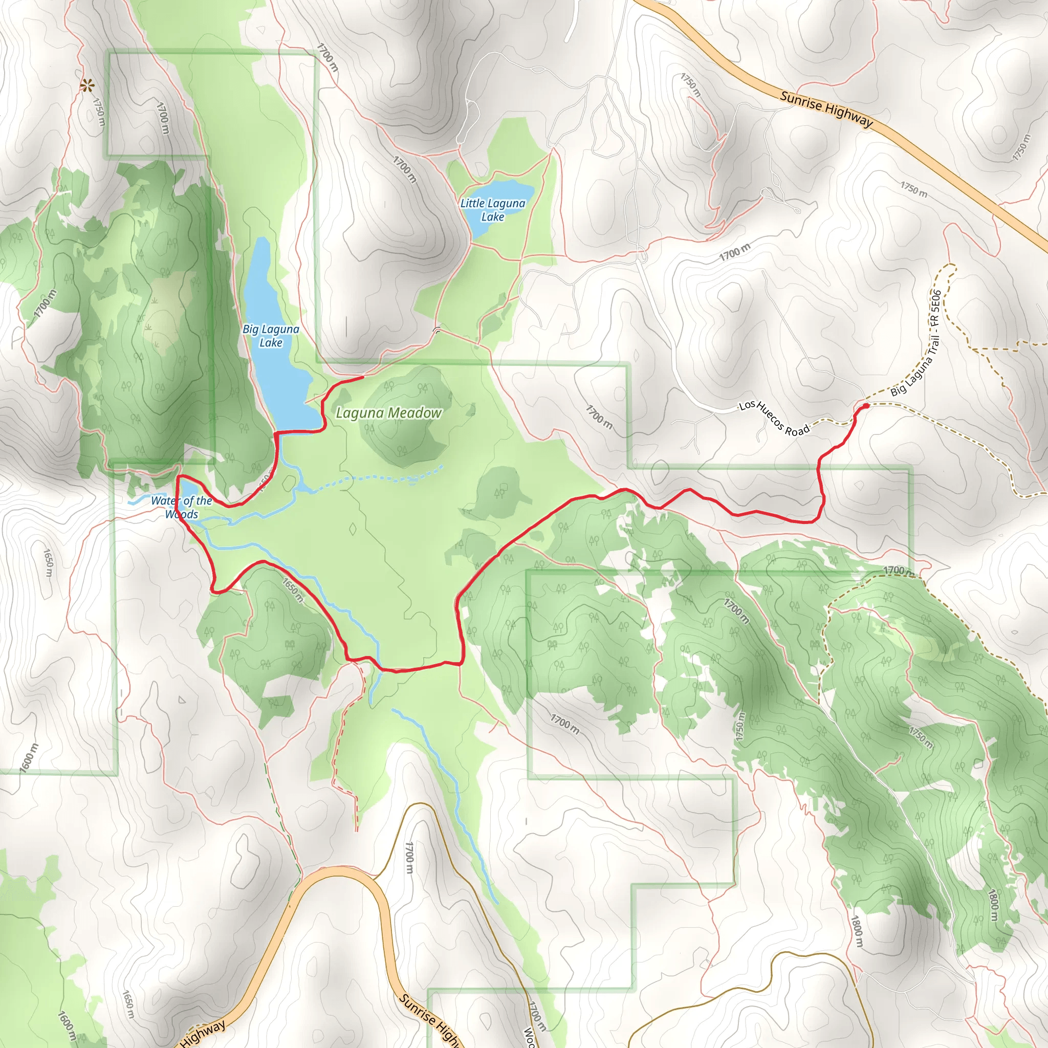 Kemp Spur Trail mobile static map