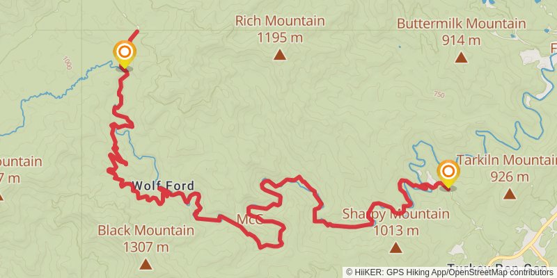 South Mills River Trail stage 3 Map