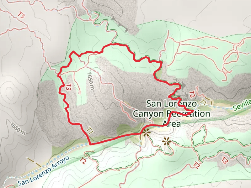 San Lorenzo Canyon Recreation Area Loop