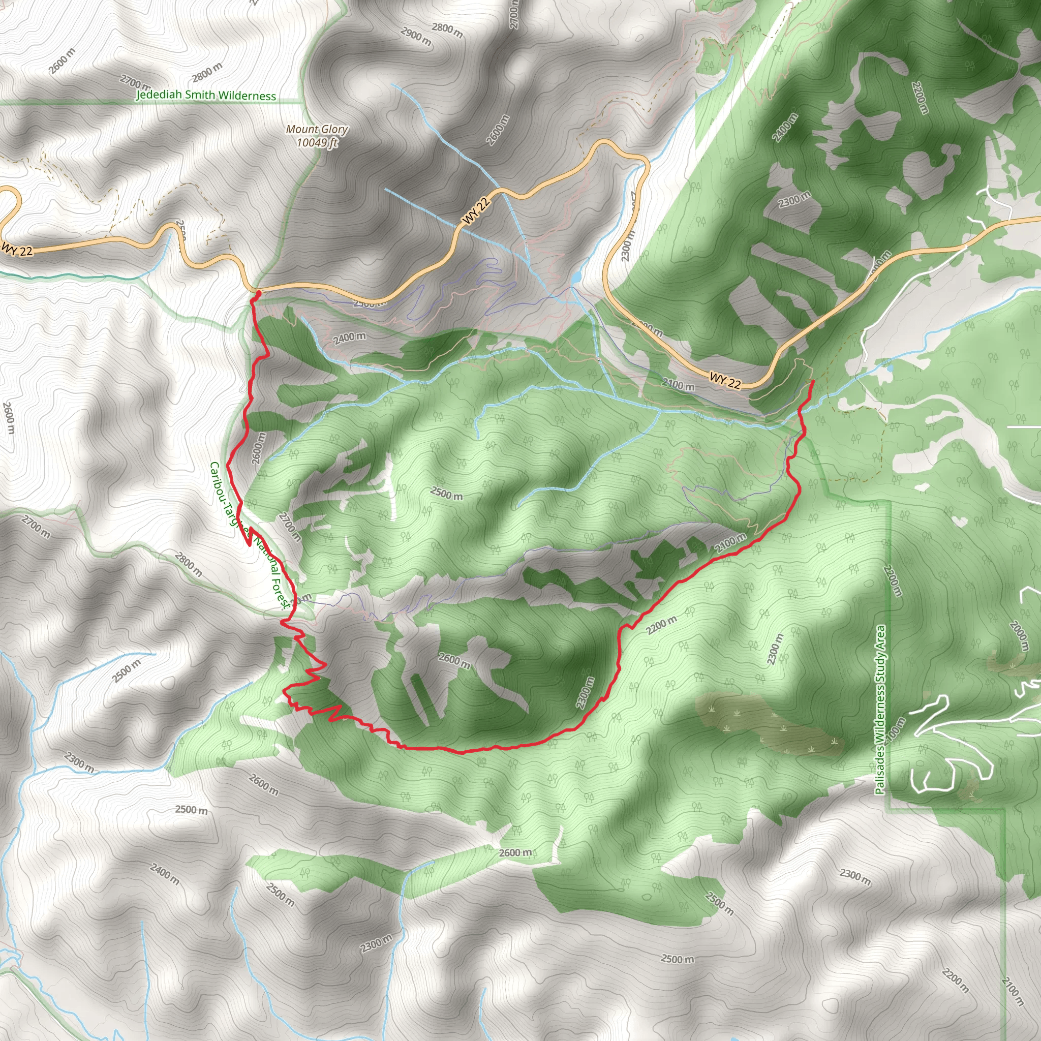 Black Canyon Trail mobile static map