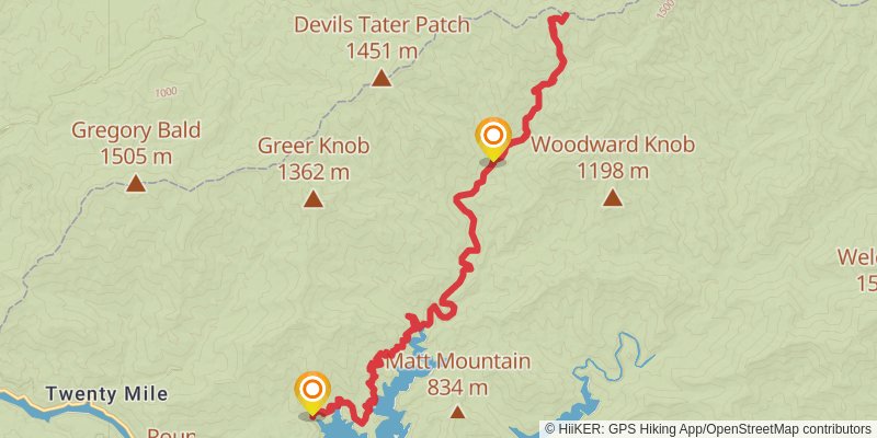 Eagle Creek via Lakeshore Trail stage 3 Map