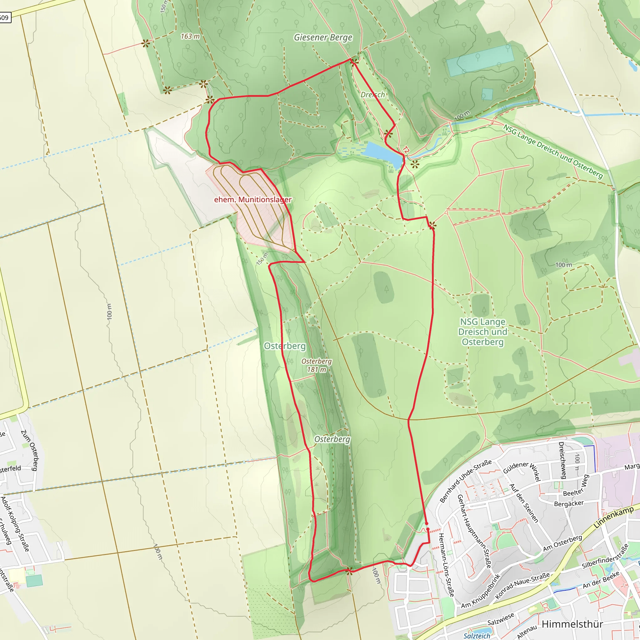 NSG Lange Dreisch und Osterberg Loop mobile static map