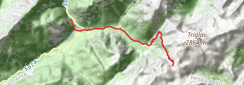 Via Alpina - Red Trail stage 14 Map