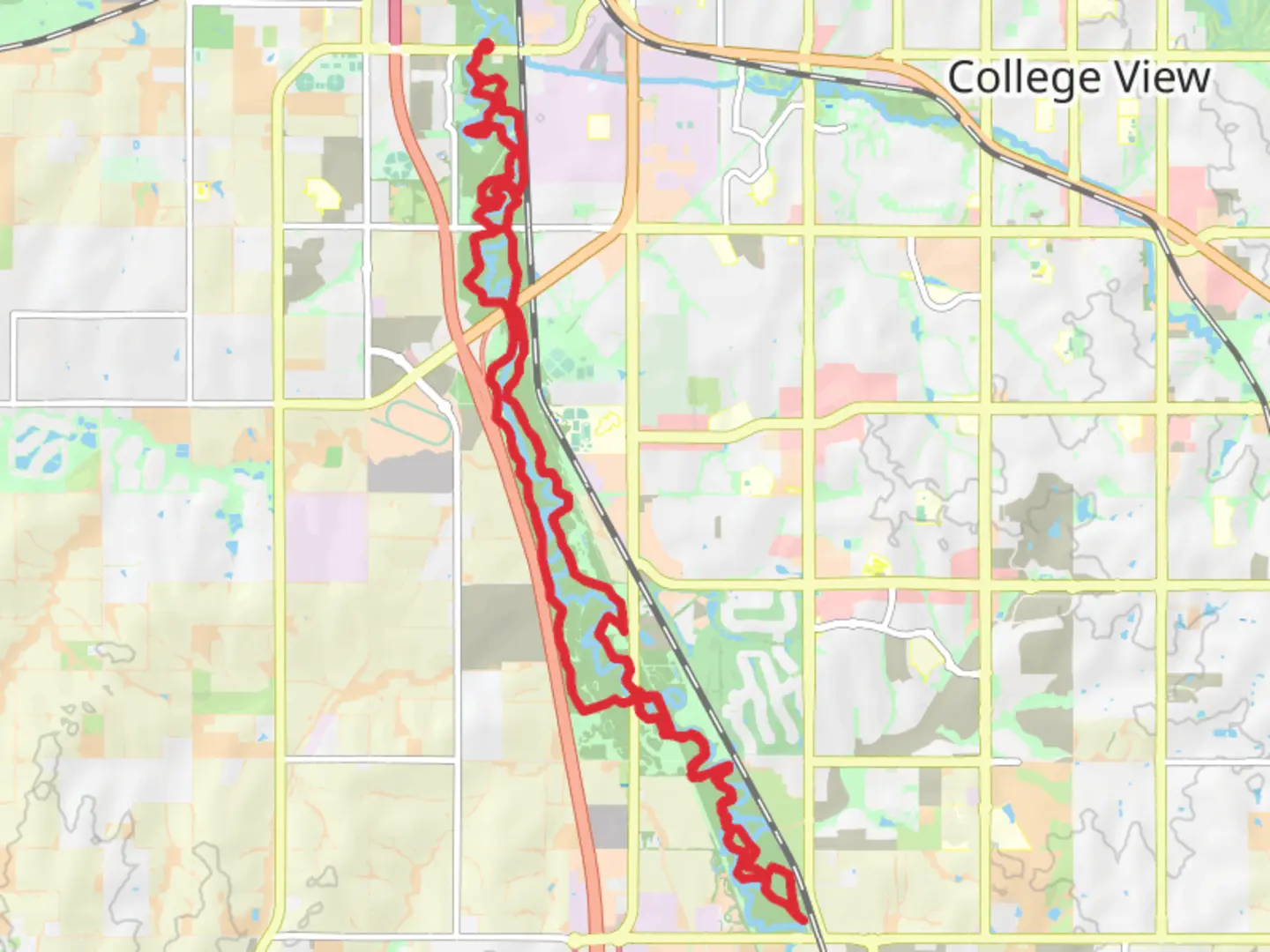 An image depicting the trail Salt Creek Loop and its surrounding area.