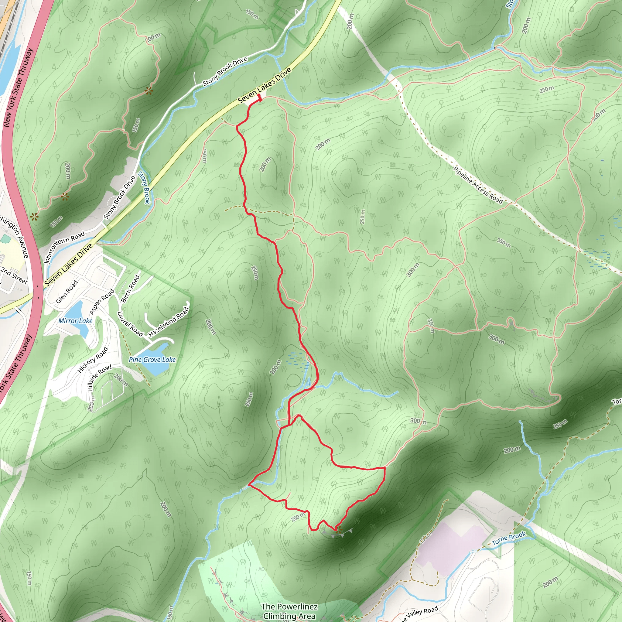 Hilburn-Torne-Sebago Loop Trail mobile static map