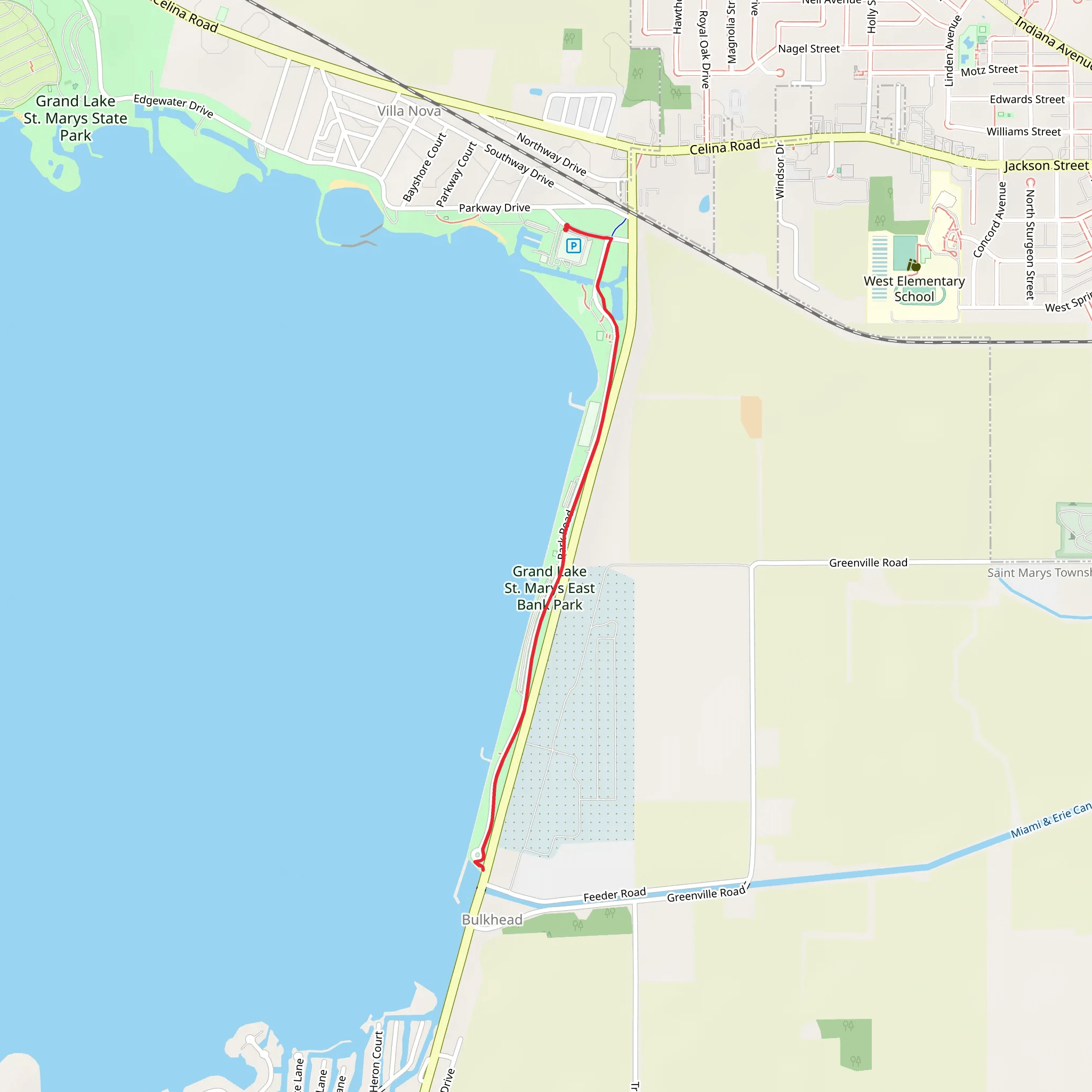 Grand Lake St Marys East Bank Park mobile static map