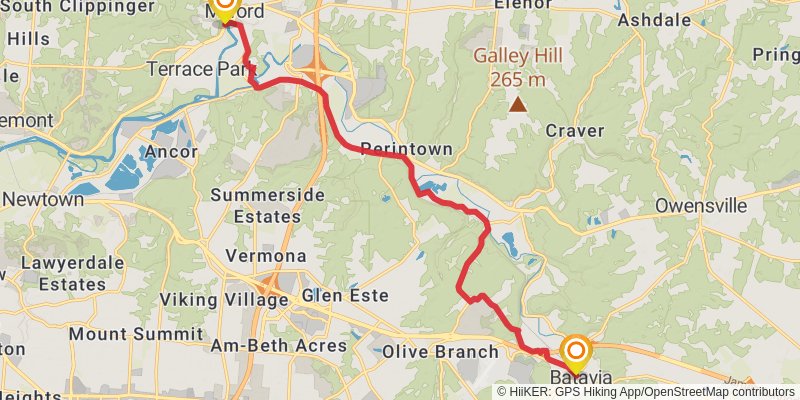 North Country Trail - Ohio stage 24 Map