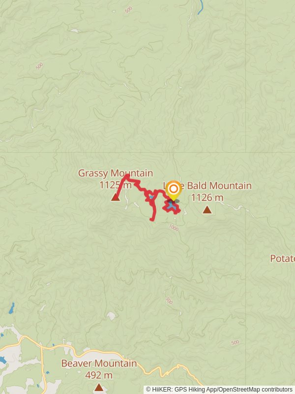 Lake Conasauga, Grassy Mountain and Beaver Pond Loop