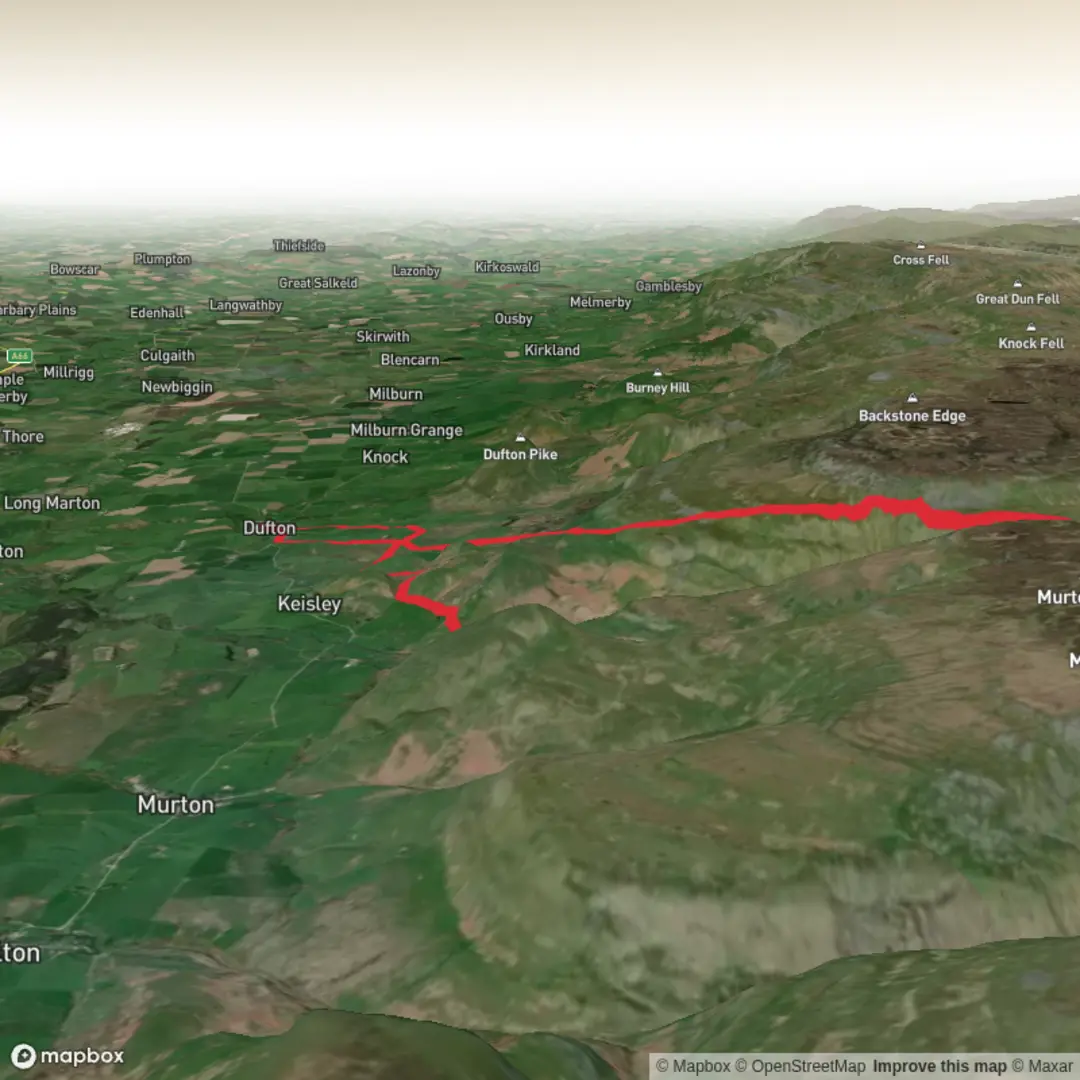 An image depicting the trail High Cup Nick Fell Race and its surrounding area.