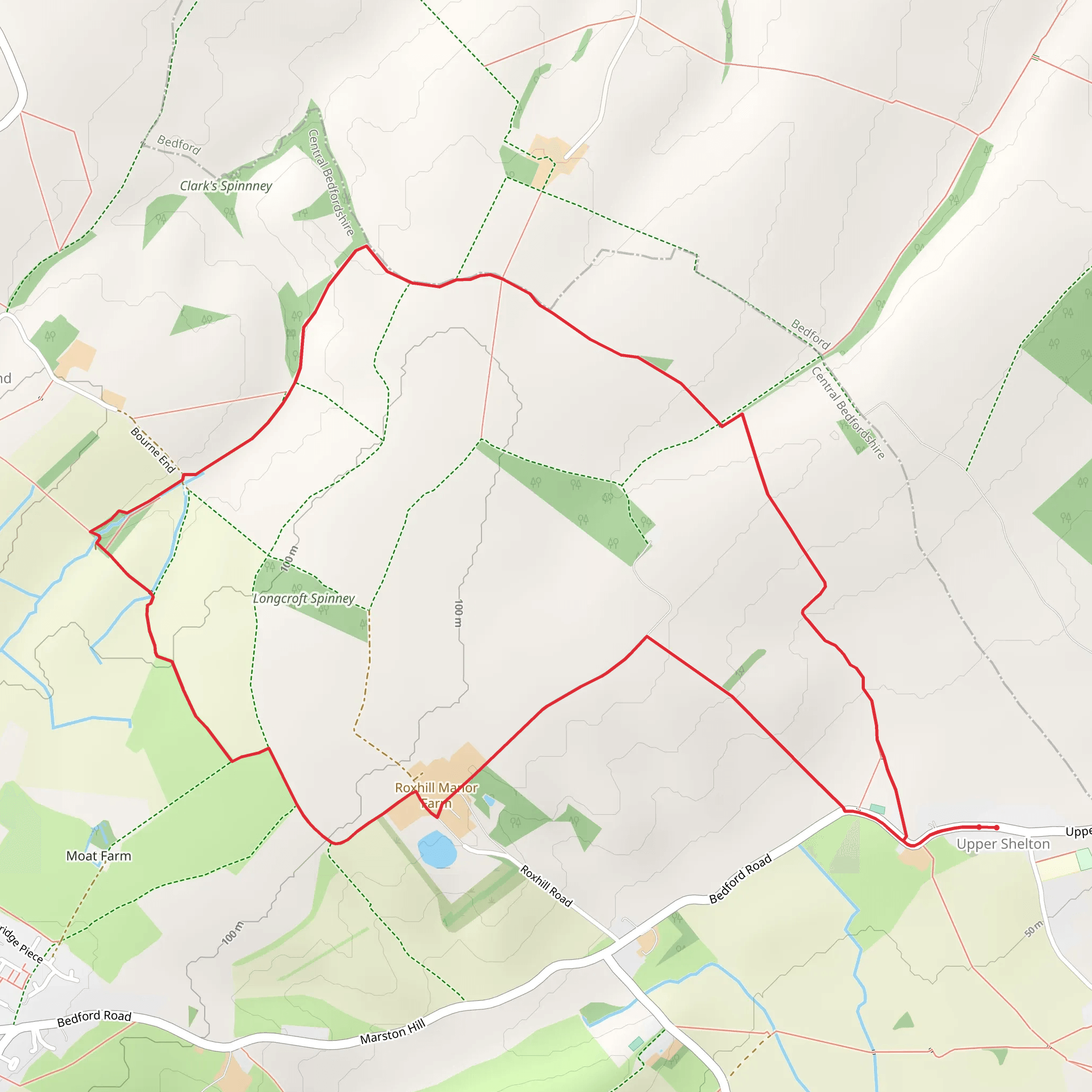 Upper Shelton Loop mobile static map