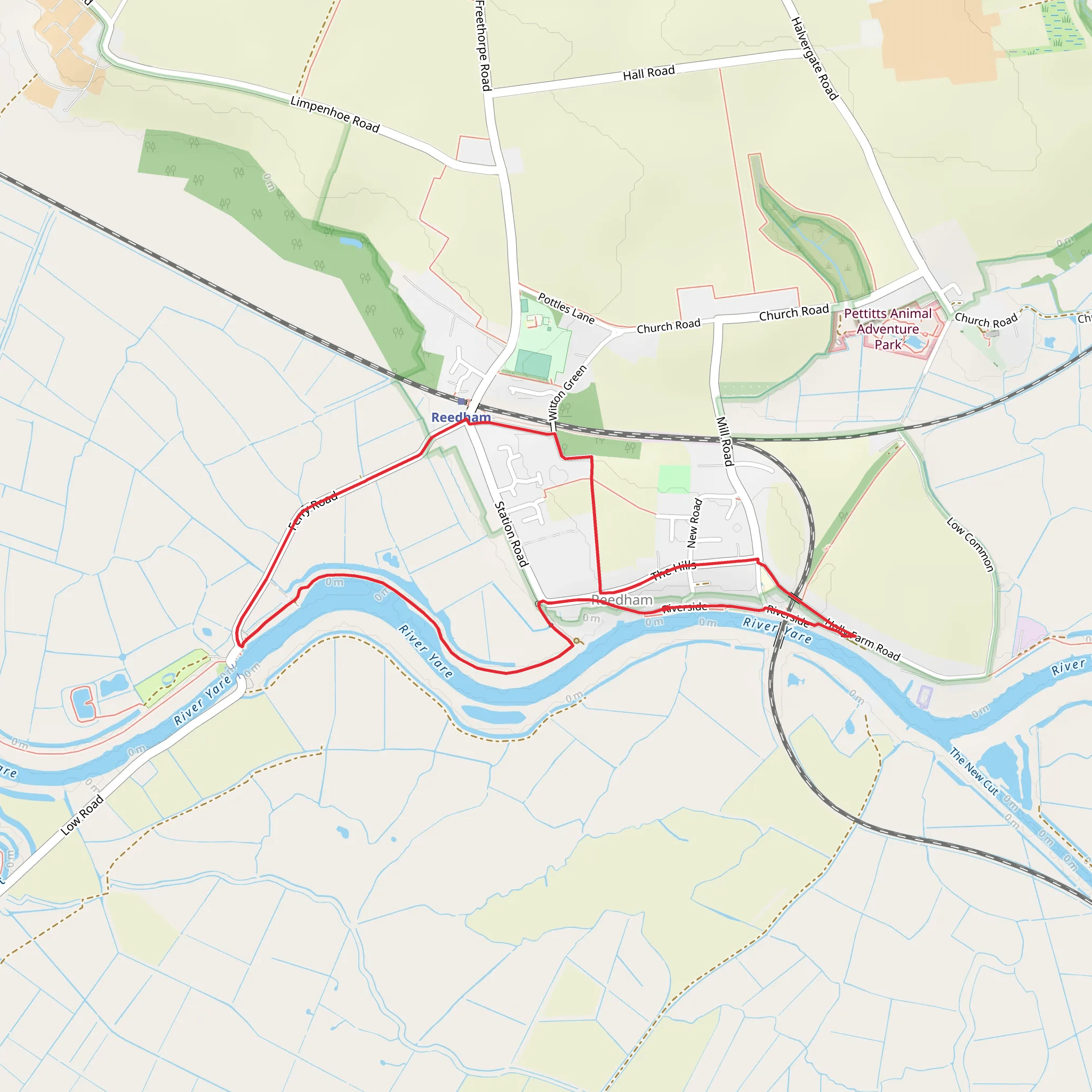 Wherryman's Way and Wherry Lines Walk 4 mobile static map