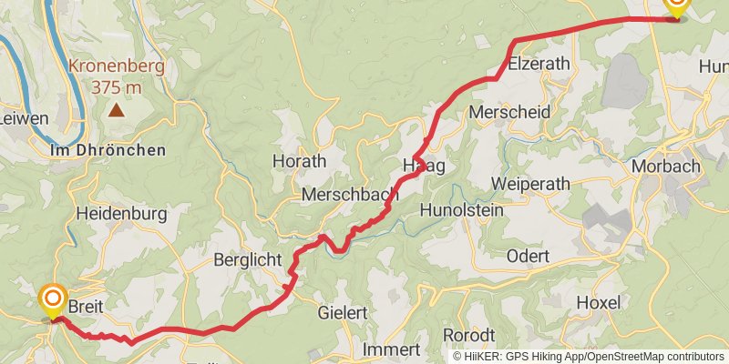 Ausoniusweg stage 4 Map