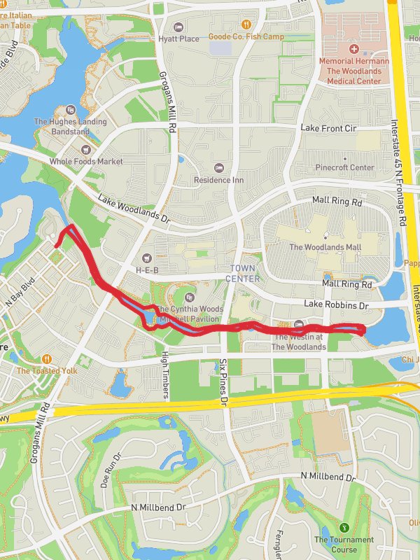 Lake Robbins Loop from Ellipse Park