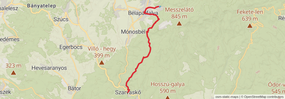 National Blue Trail - OKT stage 48 Map