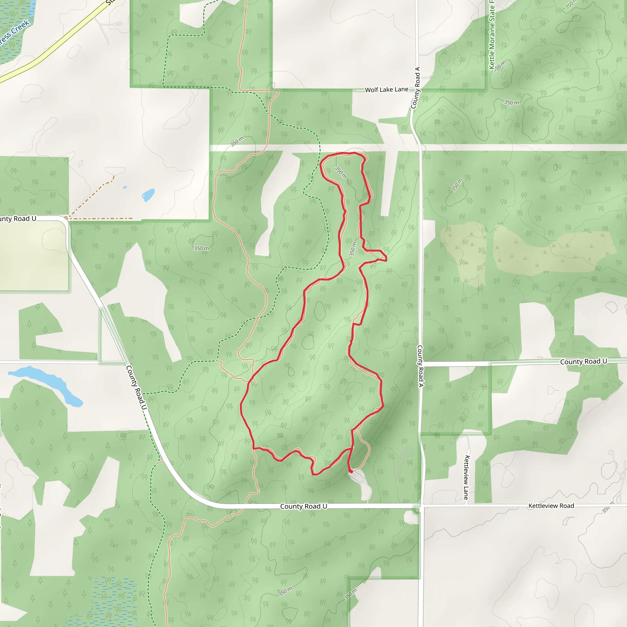 Parnell Tower Loop Trail mobile static map