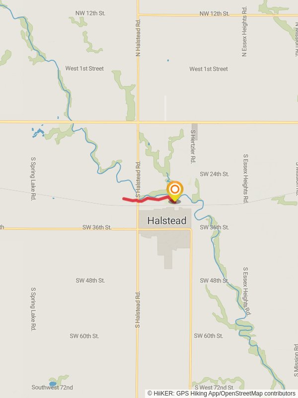 Walk along Little Arkansas River - Riverside Park