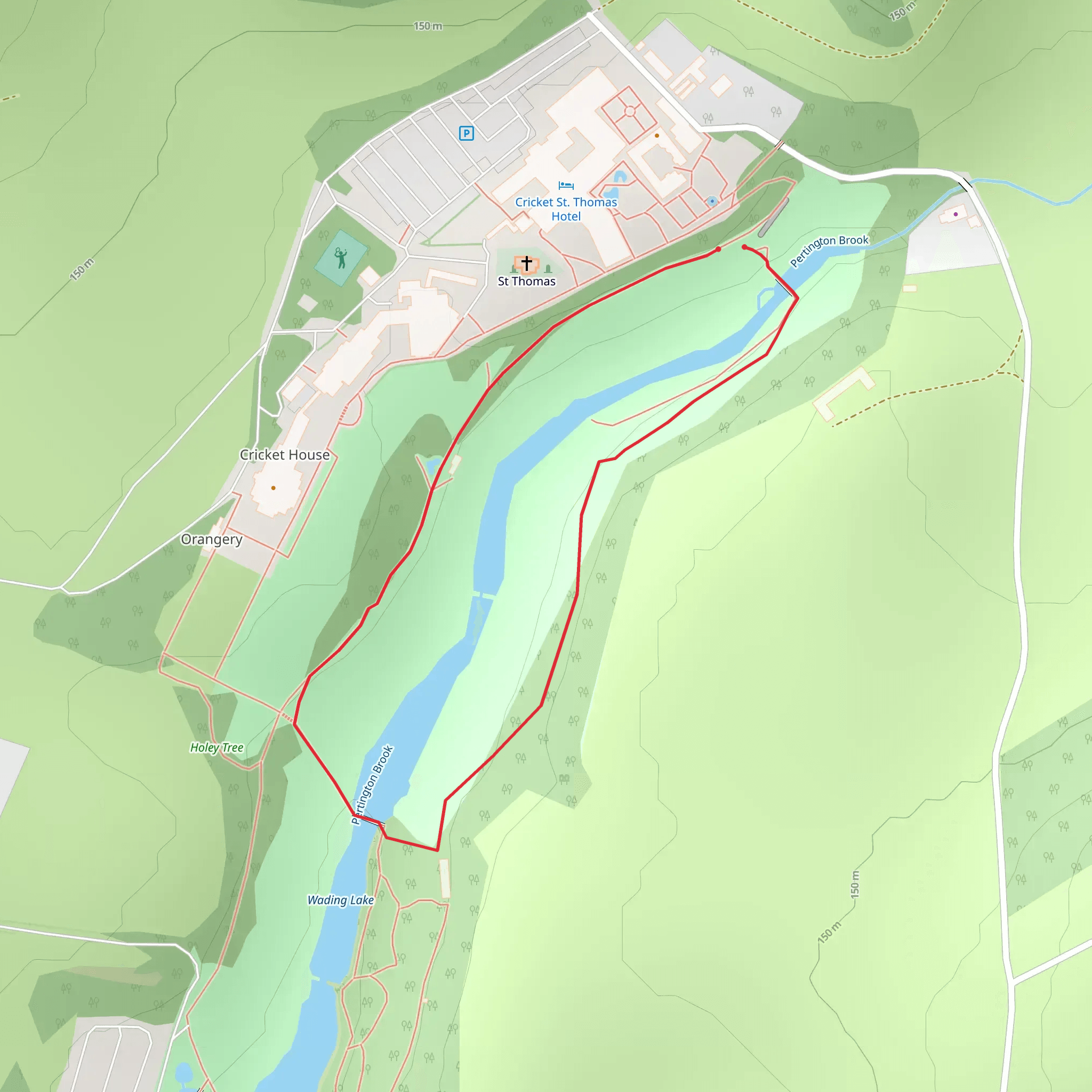 Cricket St Thomas mobile static map