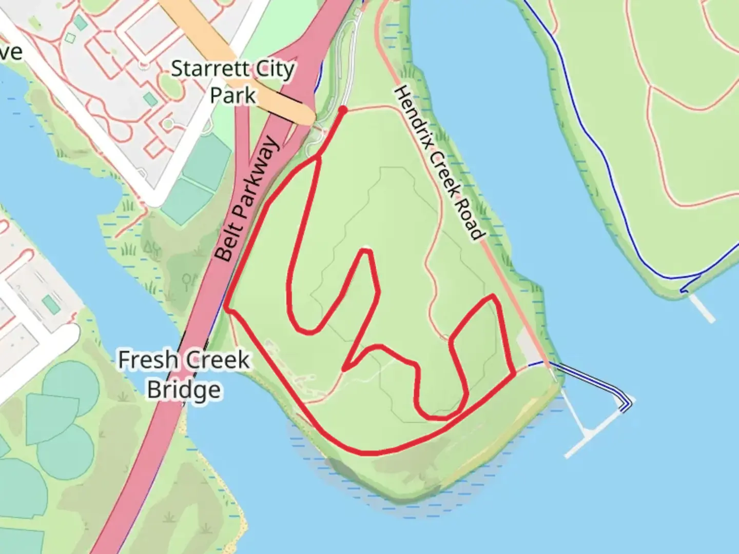 An image depicting the trail Jamaica Bay Unit - Gateway National Recreation Area Loop and its surrounding area.
