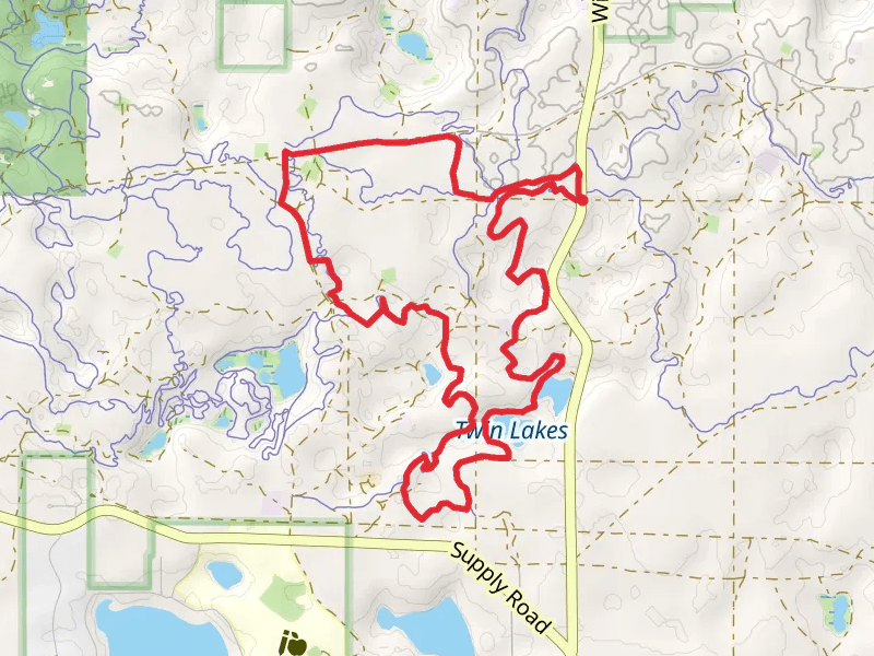 Williamsburg Road and Twin Lakes Loop