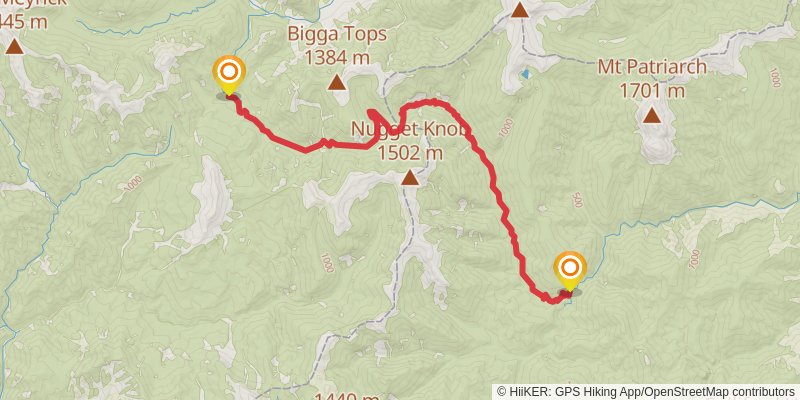 Wangapeka Track stage 2 Map