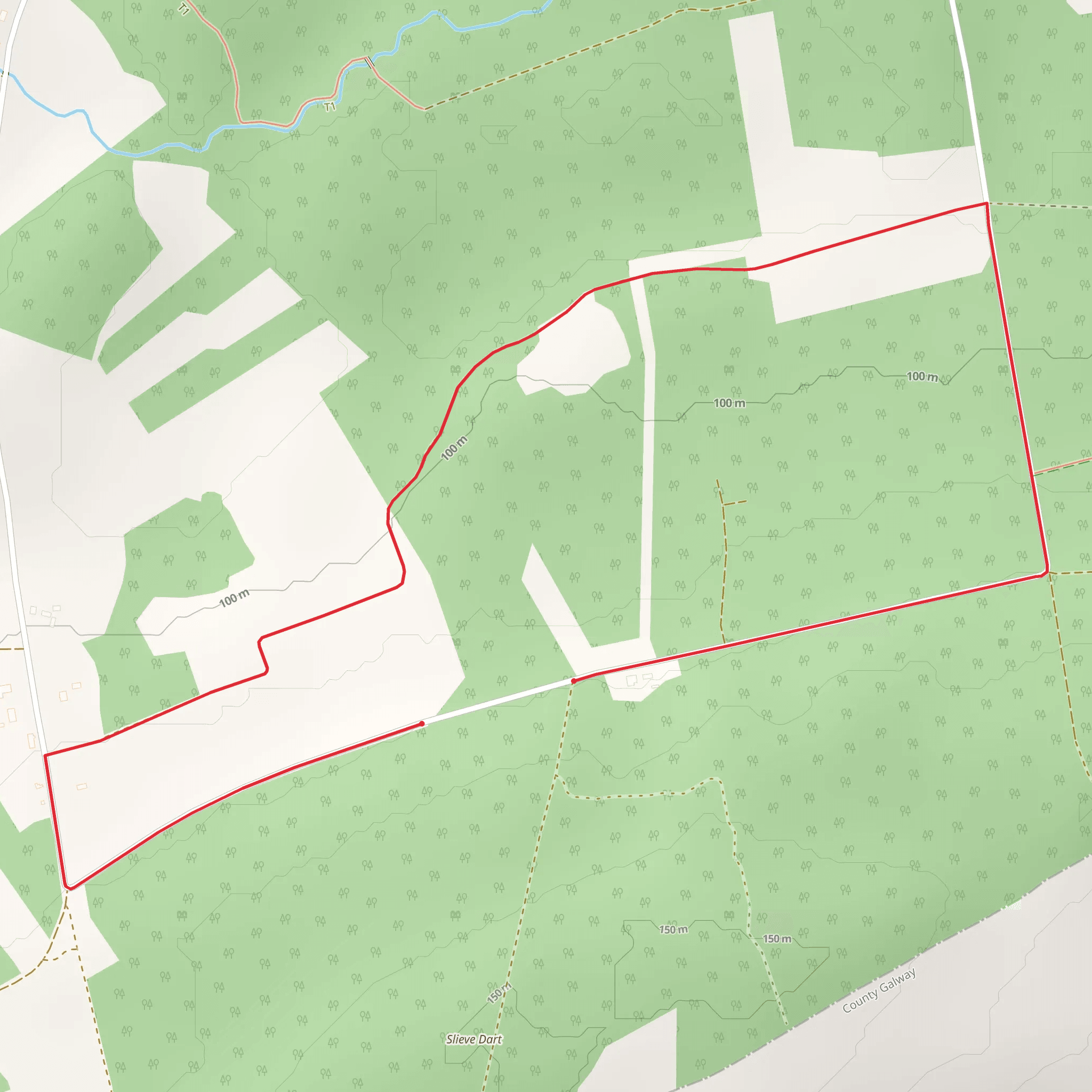 Cloonfad Derrylahan Loop mobile static map