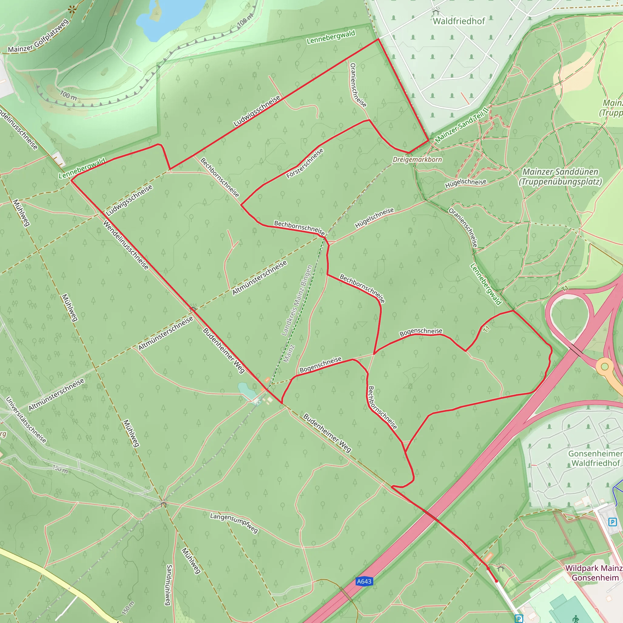 GO Runde and Mainz-Bingen-Trier mobile static map