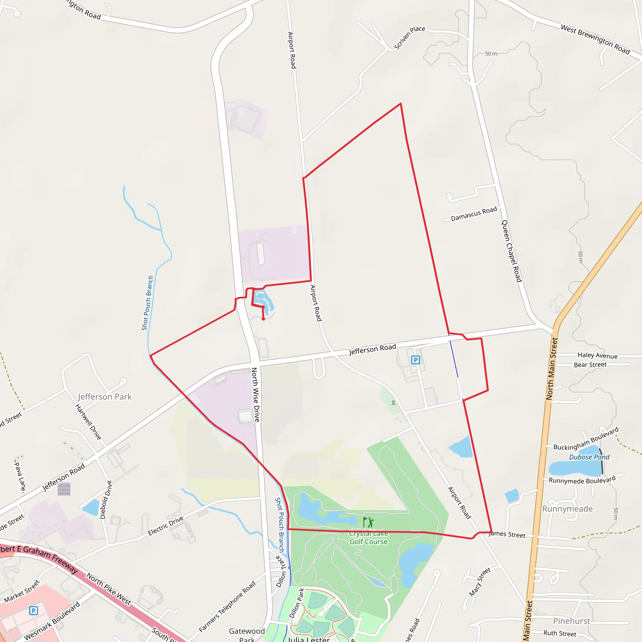 Cypress Loop Trail mobile static map