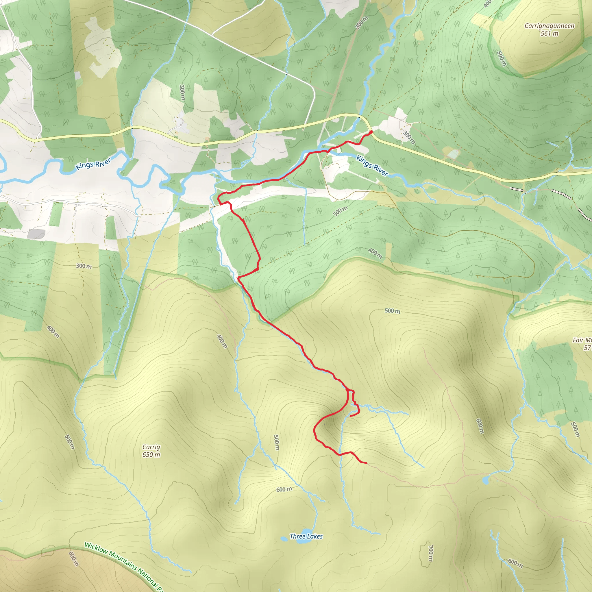 Arts Cross from Ballinagee - Oakwood mobile static map