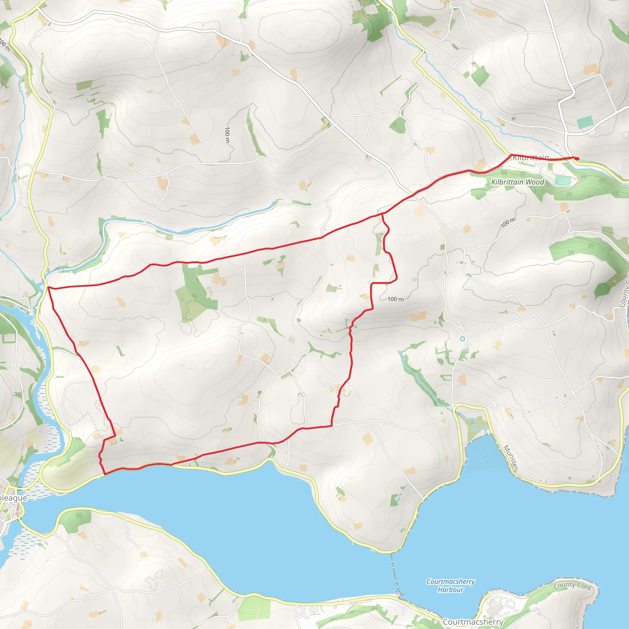 Kilbrittain Trails - Kiln Walk mobile static map