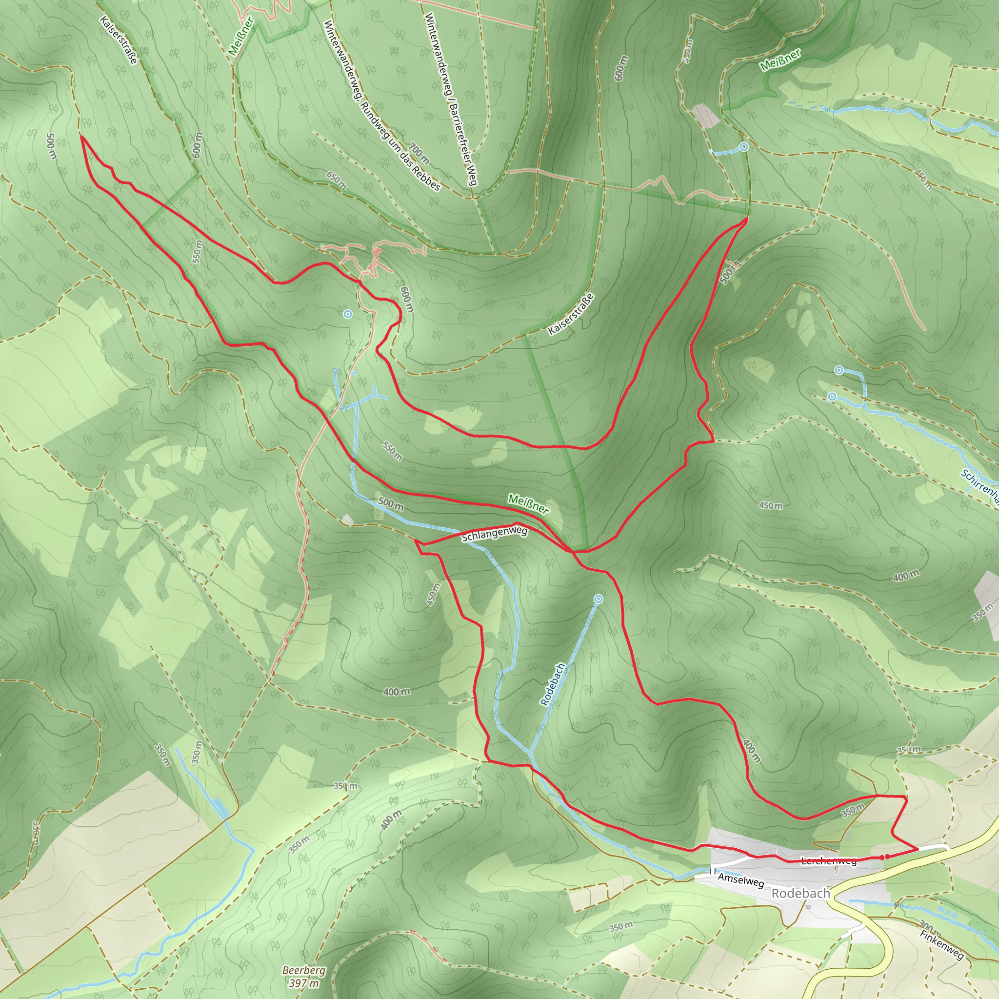 Rodebach Loop mobile static map
