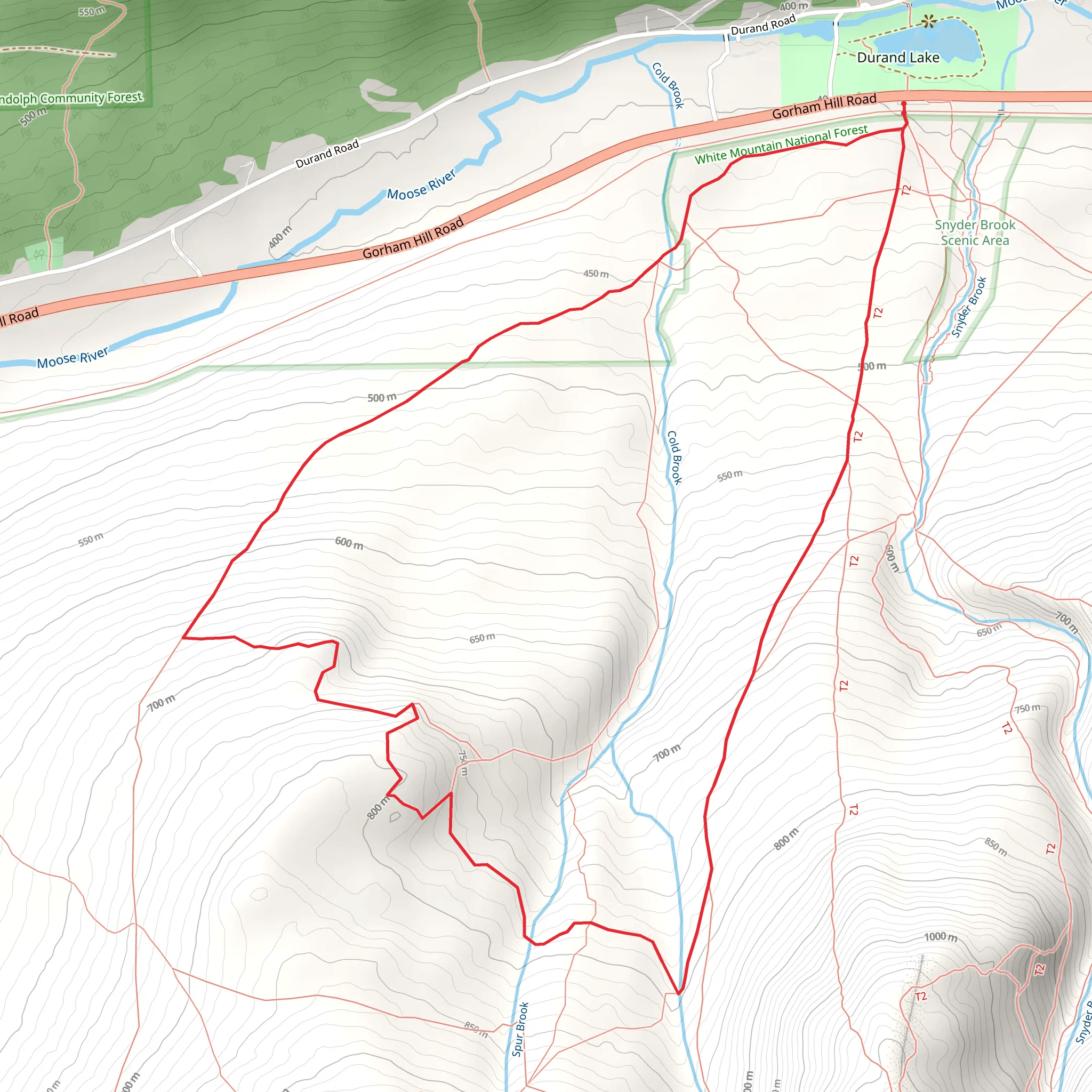 Cliffway Loop Hike from Appalachia Trailhead mobile static map