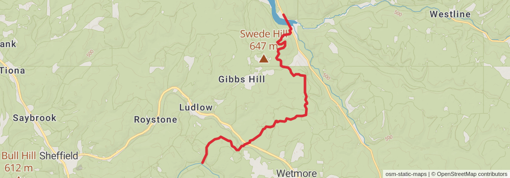 American Perimeter Trail - Northern Appalachian Primary stage 22 Map