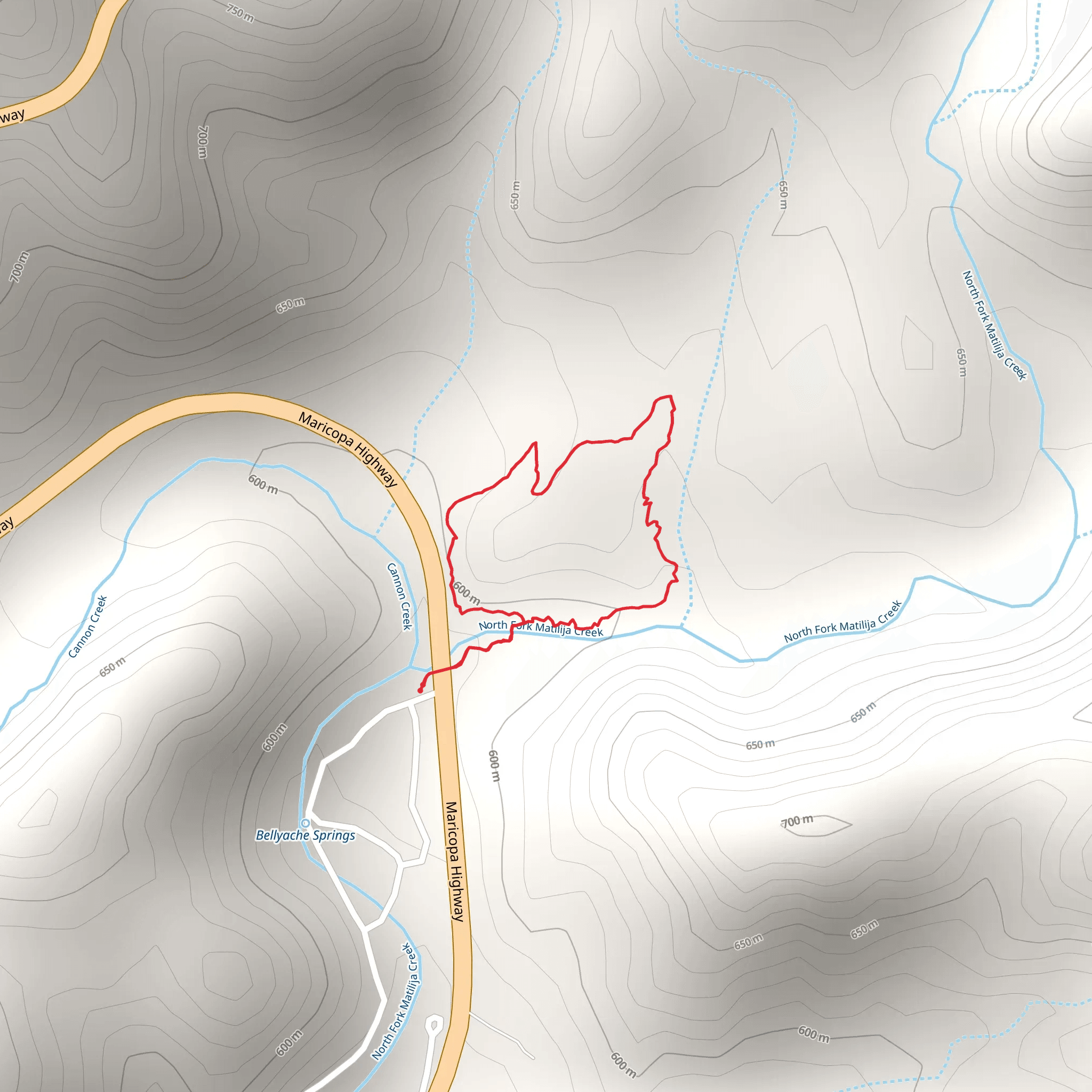 Wheeler Gorge Nature Trail mobile static map